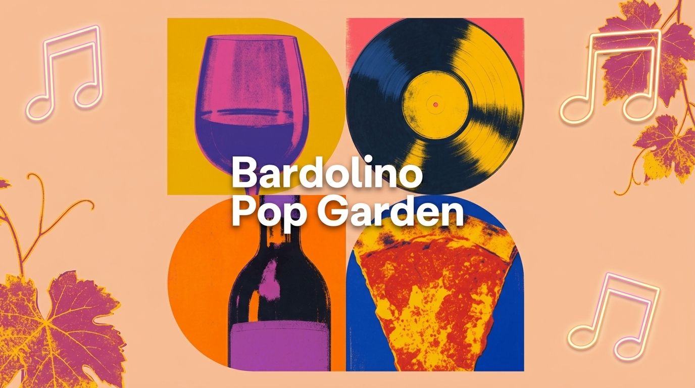 Bardolino Pop Garden: il centenario del Consorzio tra vino, arte e musica sul Lago di Garda